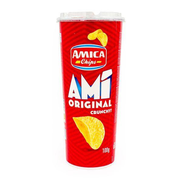 Снек картофельный с классическим вкусом AMI, AMICA CHIPS, 100 г (туба)