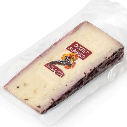 Сыр из коровьего и овечьего молока c вином Бароло DOCG, Occelli, 140 г