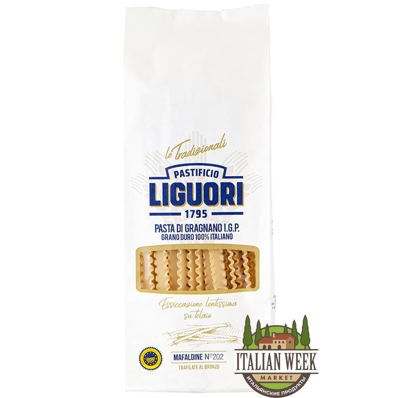 Мафальдине №202 IGP Liguori, 500 г (бумажный пакет)