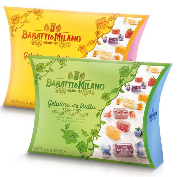 Мармелад фруктовый ассорти 5854, 6 вкусов, BARATTI&MILANO, 180 г (карт/кор)