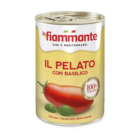 Томаты очищенные пелати с базиликом Fiammante, 400 г