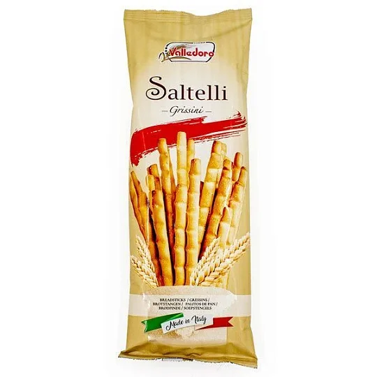 Гриссини из муки мягких сортов пшеницы типа "0" SALTELLI, VALLEDORO, 100 г