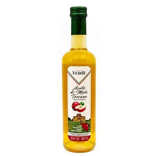 Уксус яблочный нефильтрованный Тоскана CASA VERDI, Aretino, 500 мл