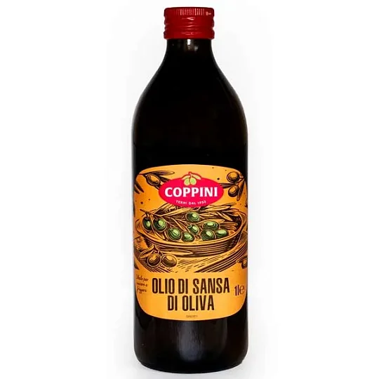 Масло оливковое для жарки Санса Coppini, стекло, 1 л