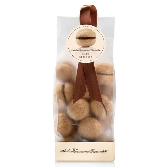 Печенье I BACI DI DAMA с начинкой из горького шоколада, ANTICA TORRENERIA PIEMONTESE, 200 г (пл/пак)