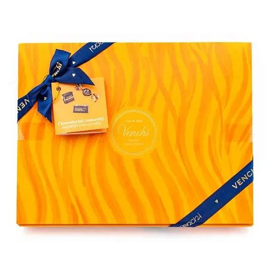 Ассорти конфет в темном шоколаде, 3 вида, VENCHI, 180 г (подарочная карт/кор Мурано) 
