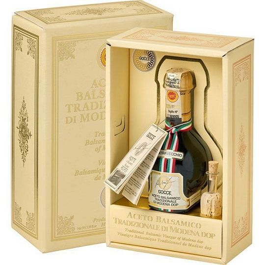 Уксус бальзамический 30 лет TRADIZIONALE К0145 DOP EXTRAVECCHIO, GOCCE, Acetaia Leonardi, 100 мл (ст/б в бежевой коробке)