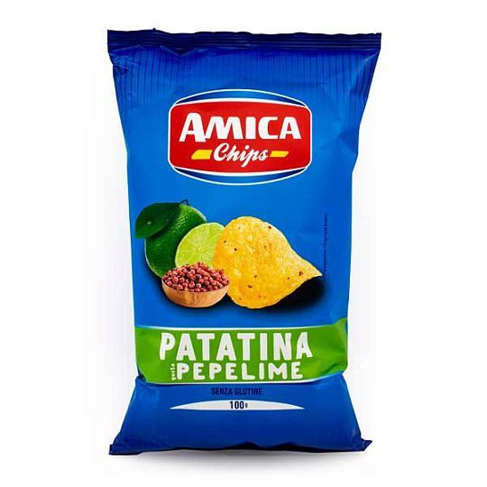 Чипсы со вкусом лайма и перца Amica, 100 г
