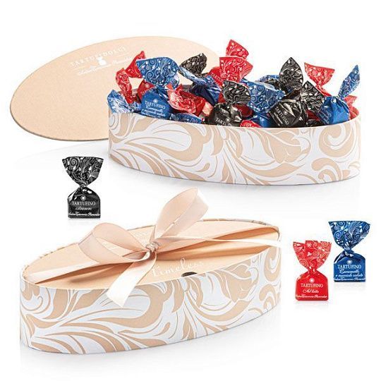 Ассорти TIMELESS TARTUFIDOLCI, 3 вида, ANTICA TORRONERIA PIEMONTESE, 200 г (бежевая карт/кор лодочкой)