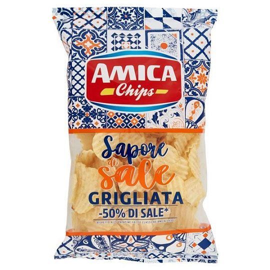 Чипсы гриль без соли Sapore di sale, Amica chips, 175 г