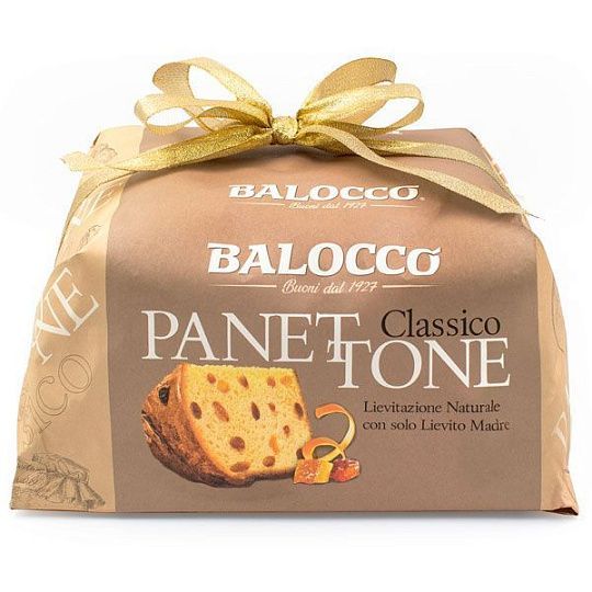 Панеттоне Classico с изюмом и цукатами Balocco, 1 кг (бум/упак)
