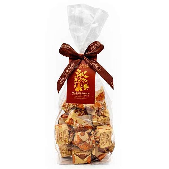Конфеты Трюфель из белого шоколада с соленым арахисом, La Perla, 200 г (пл/пак)