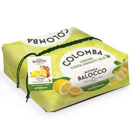 Коломба с цукатами из лимонов с побережья Амальфи IGP Bottega Balocco, 750 г (бум/уп) 