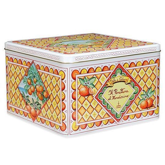 Панеттоне с сицилийскими мандариновыми цукатами без изюма DOLCE&GABBANA, 1 кг (ж/б)