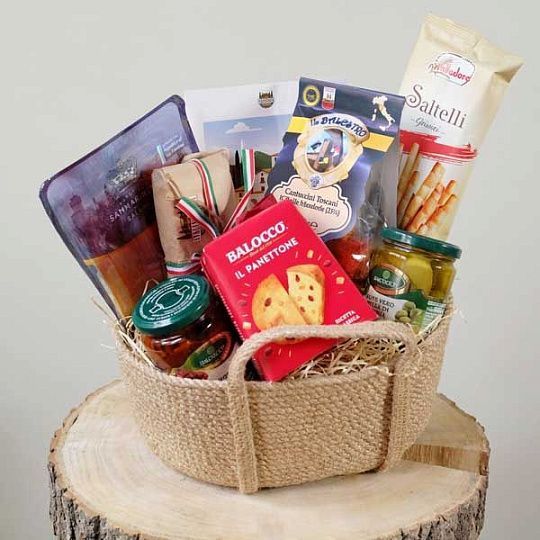 Набор подарочный Tesori d'Italia в корзине