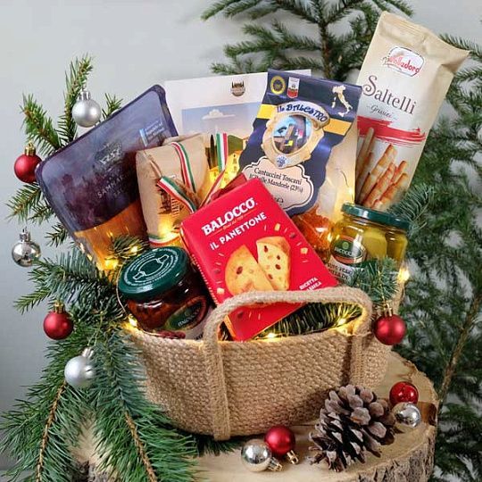 Набор подарочный Tesori d'Italia в корзине