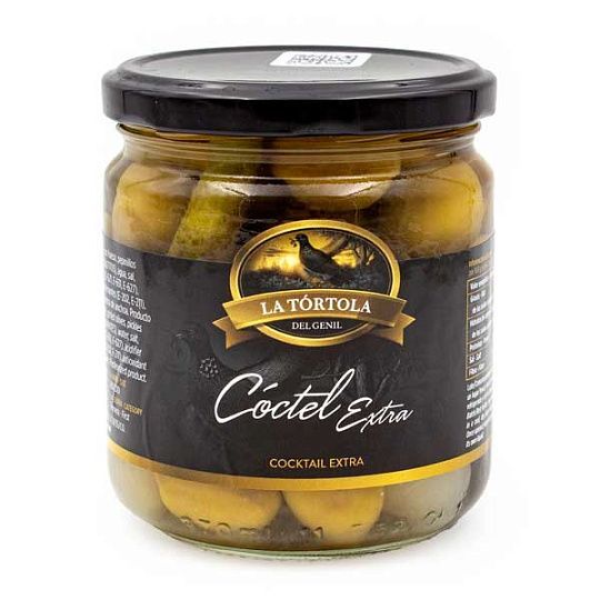 Коктейль Экстра, смесь оливок и маринованных овощей, La Tortola, 370 г (ст/б) 