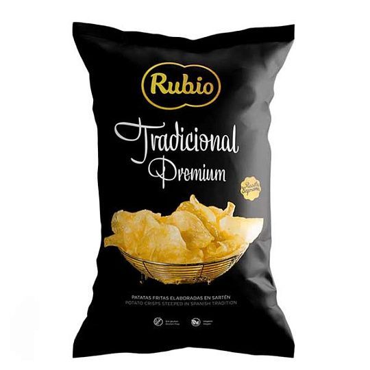Чипсы картофельные традиционные PREMIUM Rubio, 125 г