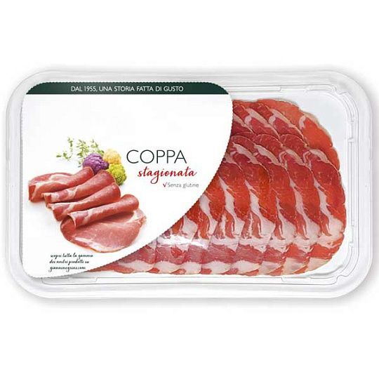 Коппа выдержанная, нарезка в заводской упаковке Negrini, 80 г