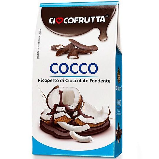 Кокос в темном шоколаде Cioccofrutta, 100 г