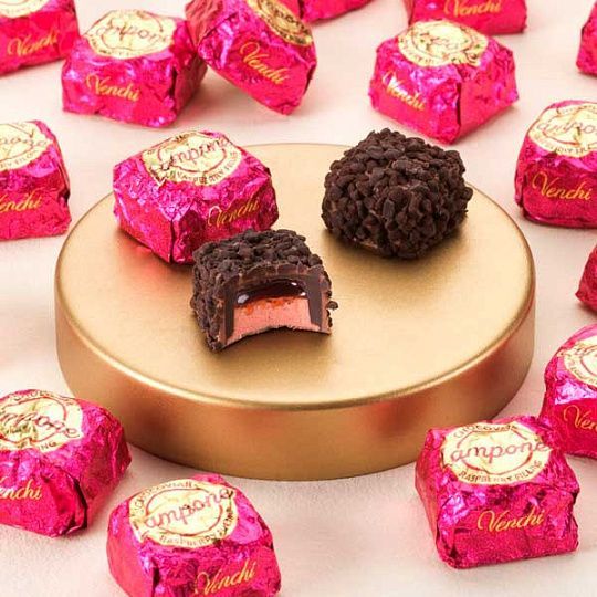 Конфеты шоколадные c малиновой начинкой CHOCOVIAR SELECTION, VENCHI, весовые