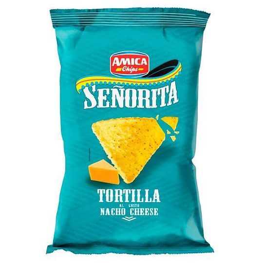 Чипсы кукурузные со вкусом сыра Senorita, Amica Chips, 185 г 