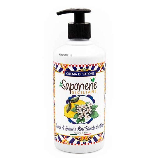 Крем-мыло Цедра лимона и белые цветы лавра FarmaLais, 500 мл