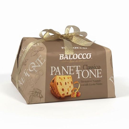 Панеттоне Classico с изюмом и цукатами Balocco, 1 кг (бум/упак)